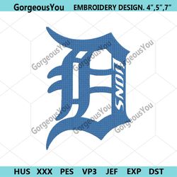 detroit lions logo embroidery design, detroit lions embroidery, lions embroidery file