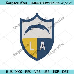 los angeles chargers embroidery design, nfl team logo embroidery designs, los angeles chargers embroidery instant file