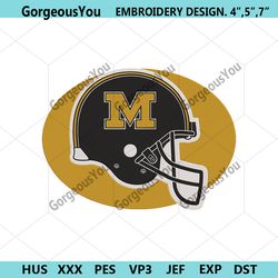 missouri tigers helmet logo embroidery design file