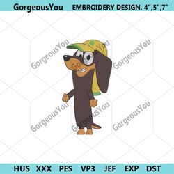 snickers bluey machine embroidery digitals design, bluey family embroidery digital files, bluey dog embroidery download