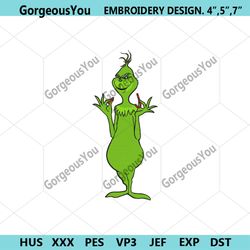 grinch christmas embroidery file instant,the grinch embroidery, dr seuss the grinch file embroidery designs