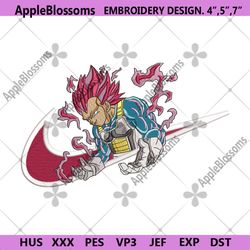 vegeta ultra nike dragon ball embroidery download file