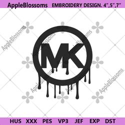 michael kors circle logo dripping embroidery design download