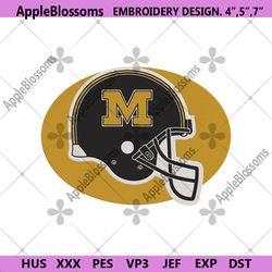 missouri tigers helmet logo embroidery design file