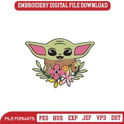 baby yoda embroidery designs, baby yoda embroidery, the mand