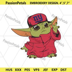 new york giants cap baby yoda embroidery design download