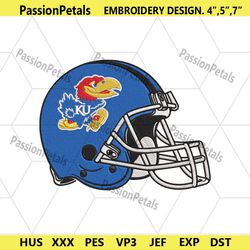 kansas jayhawks helmet embroidery design download file.