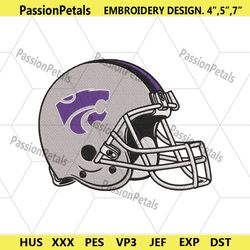 kansas state wildcats helmet machine embroidery file