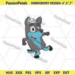 bluey cartoon embroidery files, bluey characters embroidery file download, bluey machine embroidery download instant