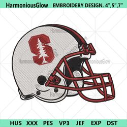 stanford cardinal helmet embroidery design download file