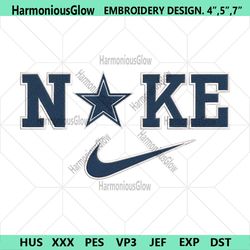 nike dallas cowboys swoosh embroidery design download