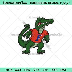 florida gators iconic logo embroidery files, ncaa embroidery files, florida gators file