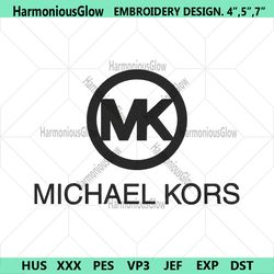 michael kors circle logo embroidery design download.