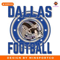 Vintage Dallas Football Helmet SVG