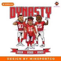 Dynasty 2023 World Champs Caricatures PNG