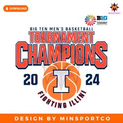 Big Ten Mens Basketball Tournament Champions Illinois SVG