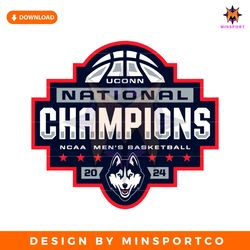 uconn national champions 2024 logo svg