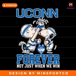 snoopy uconn forever not just when we win svg