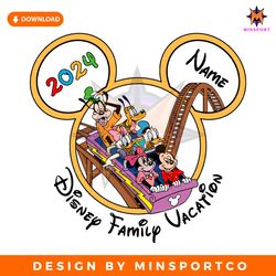 personalized disney family vacation 2024 svg