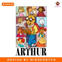 arthur and friends 90s cartoon characters svg