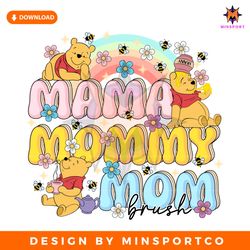 mama mommy mom brush winnie the pooh png