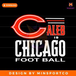 caleb is chicago football nfl player svg