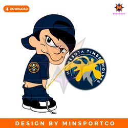 funny boy denver nuggets piss on timberwolves svg