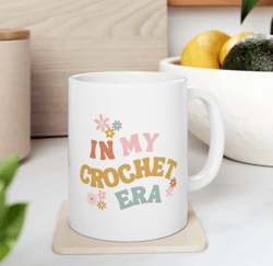 crochet coffee mug, crochet lover gift, personalized coffee mug, tea mug crochet, crocheting christmas gift