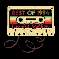 29th birthday svg best of 1994 cassette tape 29 years old birthday born in 1994 svg png cricut, silhouette, cut file