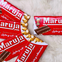 spanish maruja milk and almonds chocolate