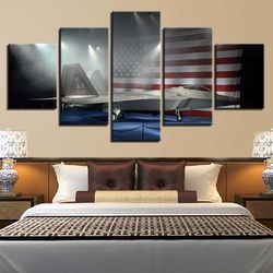 american flag 10 abstract art large framed 5 pieces canvas wall art decor