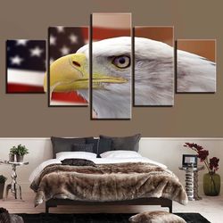 american flag 12 abstract art large framed 5 pieces canvas wall art decor