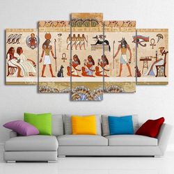 ancient egyptian canvas ancient egypt religion art large framed 5 pieces canvas wall art decor