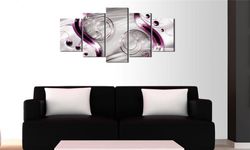 ball and lines 1 abstract art large framed 5 pieces canvas wall art decor