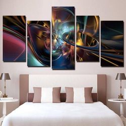large abstract art large framed 5 pieces canvas wall art decor