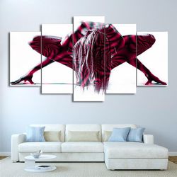 nude woman body abstract trungten 83rr1 art large framed 5 pieces canvas wall art decor