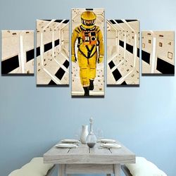 2001 a space odyssey movie 5 pieces canvas wall art, large framed 5 panel canvas wall art