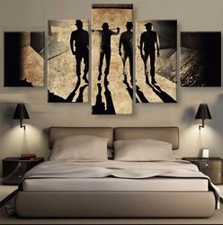 a clockwork orange movie 5 pieces canvas wall art, large framed 5 panel canvas wall art