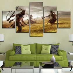 animation game characters ball gaming 5 pieces canvas wall art, large framed 5 panel canvas wall art