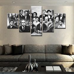 movie character movie 5 pieces canvas wall art, large framed 5 panel canvas wall art