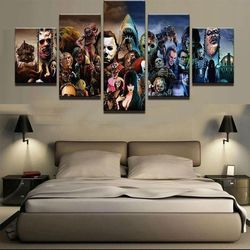 movie characters inspired movie 5 pieces canvas wall art, large framed 5 panel canvas wall art