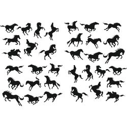 mustang horse svg, mustang svg, horse svg, running horse svg, horse file for cricut, horse silhouette, instant download