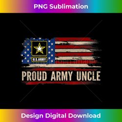 vintage proud army uncle american flag veteran gift - eco-friendly sublimation png download - infuse everyday with a celebratory spirit