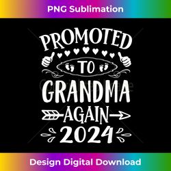 promoted to grandma again 2024 loading new mother pregnancy - classic sublimation png file - access the spectrum of sublimation artistry