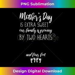 Pregnant Mom Reveal Mother's Day Twin Pregnancy Announcement - Chic Sublimation Digital Download - Channel Your Creative Rebel