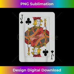 Jack of Clubs Pro Poker Luck Player Winner Costume - Eco-Friendly Sublimation PNG Download - Lively and Captivating Visuals
