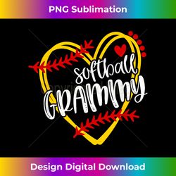 softball grammy, grandma, softball, softball heart - sublimation-optimized png file - pioneer new aesthetic frontiers