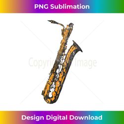 vintage retro baritone saxophone music t bari sax - bohemian sublimation digital download - challenge creative boundaries