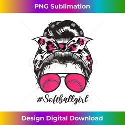 softball girl pink leopard print messy bun sunglasses - futuristic png sublimation file - animate your creative concepts