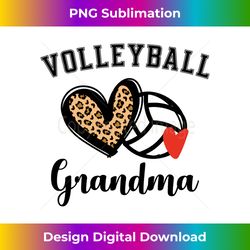 volleyball grandma leopard heart grandmother - bespoke sublimation digital file - customize with flair